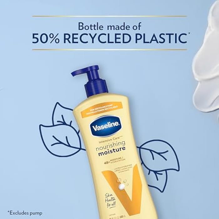 Vaseline Intensive Care Nourishing Moisture Body Lotion 3 Pk Made with Ultra-Hydrating Lipids + Pure Oat Extract for Dry Skin, for Nourished, Healthy-Looking Skin 20.3 oz - Image 5